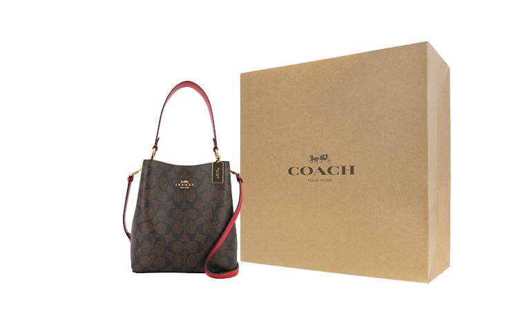 Сумка женская Coach Town Old Flower Full Print Logo - Boxette Shop